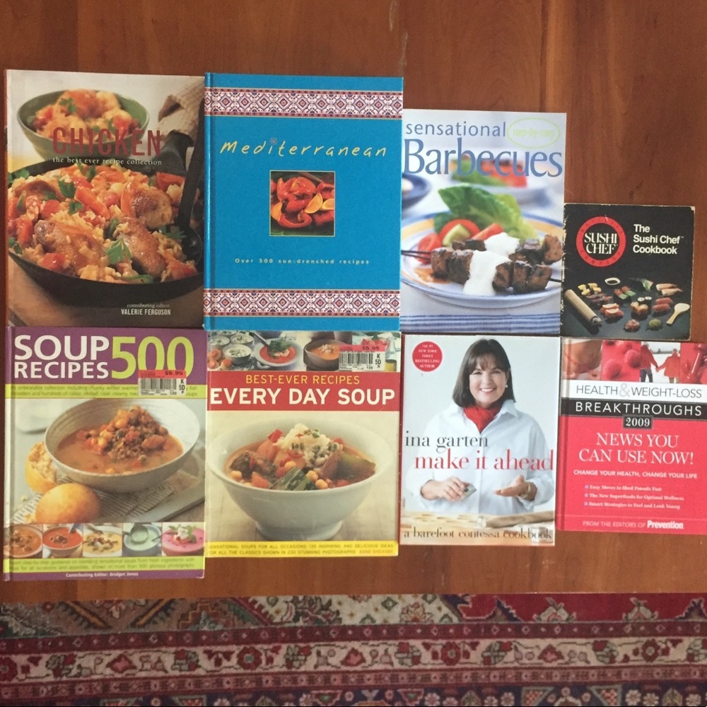 Eight Cookbooks
